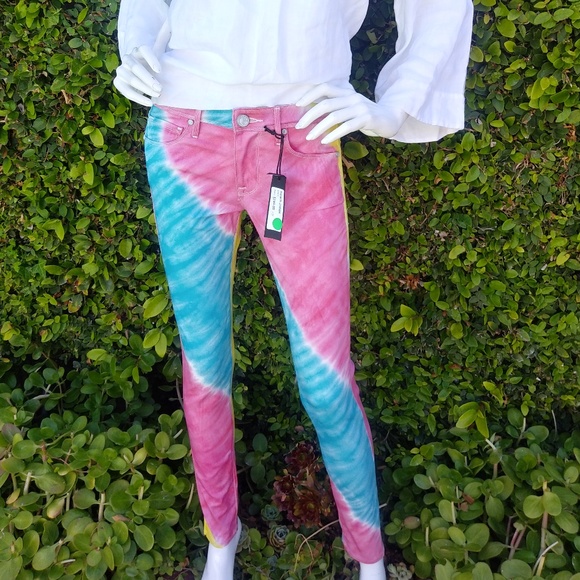 David Bitton Women's TieDye Jeans Size 27 - Picture 1 of 13